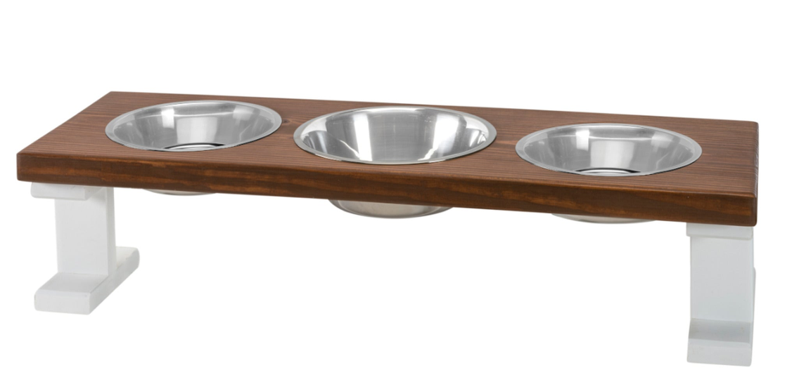 Farmhouse 3 Bowl Elevated Regular Feeder